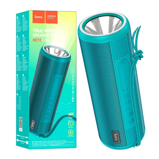 Hoco Sports BT Speaker HC11 Bora with Flashlight 1200mAh Peacock Blue Hoco Sports BT Speaker HC11 Bora with Flashlight 1200mAh Peacock Blue